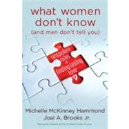 What Women Don't Know (and Men Don't Tell You) The Unspoken Rules of Finding Lasting Love by Hammond, Michelle McKinney; Brooks, Joel, 9780307458506