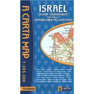 Carta Israel Super Touring Map by Carta Jerusalem, 9789652208507
