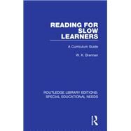 Reading for Slow Learners by Brennan, W. K., 9781138598508