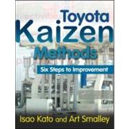 Toyota Kaizen Methods by Kato, Isao; Smalley, Art, 9781439838532