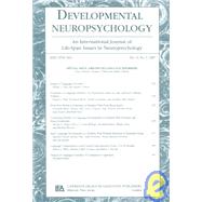 Origins of Language Disorders: A Special Issue of developmental Neuropsychology by Thal; Donna J., 9780805898538