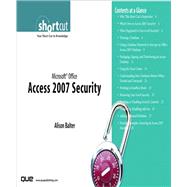 Microsoft Office Access 2007 Security (Digital Short Cut) by Balter, Alison, 9780768668544