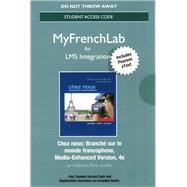 LMS Integration MyLab French with Pearson eText -- Standalone Access Card -- Chez nous: Branch sur le monde francophone, Media-Enhanced Version by Valdman, Albert; Pons, Cathy; Scullen, Mary Ellen, 9780134488554