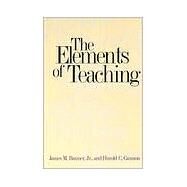 The Elements of Teaching by James M. Banner and Harold C. Cannon, 9780300078558