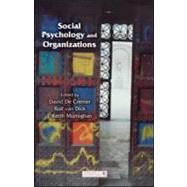 Social Psychology and Organizations by De Cremer; David, 9781848728561