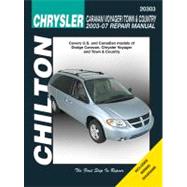 Chilton's Chrysler Caravan/ Voyager/ Town & Country 2003-07 Repair Manual by Wegmann, John, 9781563928574