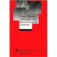 Form-Focused Instruction and Second Language Learning Language Learning Monograph by Ellis, Rod, 9780631228585