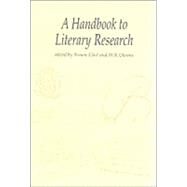 A Handbook to Literary Research by Eliot, Simon, 9780415198608