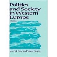 Politics and Society in Western Europe by Jan-Erik Lane, 9780761958611