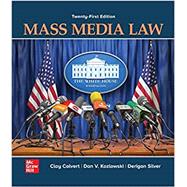 Looseleaf for Mass Media Law by Calvert, Clay; Kozlowski, Dan V.; Silver, Derigan, 9781260838619
