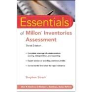 Essentials of Millon Inventories Assessment by Strack, Stephen, 9780470168622