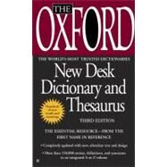 The Oxford New Desk Dictionary and Thesaurus Third Edition by Unknown, 9780425228623