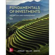 Loose-Leaf for Fundamentals of Investments by Jordan, Bradford; Miller, Thomas, 9781260778632