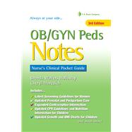 OB/GYN Peds Notes,Holloway, Brenda Walters;...,9780803658639