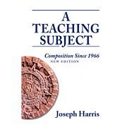 A Teaching Subject by Harris, Joseph, 9780874218664