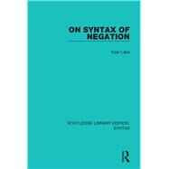 On Syntax of Negation by Onions; C. T., 9781138208667