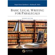 Basic Legal Writing for Paralegals [Connected eBook with Study Center] by Samborn, Hope Viner; Yelin, Andrea B., 9781543858709