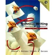 Technical Writing : Process and Product by Gerson, Sharon J., 9780130208712