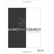 Marketing Research by Aaker, David A.; Kumar, V.; Leone, Robert P.; Day, George S., 9781119238720