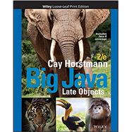 Big Java Late Objects by Horstmann, Cay S., 9781119398721