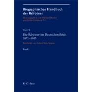 Die Rabbiner im Deutschen Reich 1871-1945 by Brocke, Michael, 9783598248740