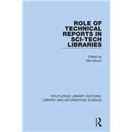 Role of Technical Reports in Sci-tech Libraries by Mount, Ellis, 9780367418748