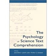 The Psychology of Science Text Comprehension by Otero; Jos, 9780805838749