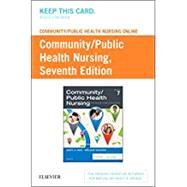 Community/Public Health Nursing Community/Public Health Nursing Online Access Code by Nies, Mary A.; McEwen, Melanie, 9780323528764