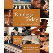 Paralegal Today Legal Team at Work & Bankruptcy Supplement Package by Miller, Roger LeRoy; Meinzinger, Mary, 9781435438774