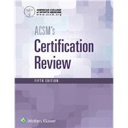 Acsm's Certification Review by Magyari, Peter; ACSM, 9781496338778