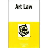 Art Law in a Nutshell by King, Christy O., 9780314158789
