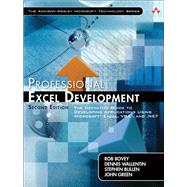 Professional Excel Development The Definitive Guide to Developing Applications Using Microsoft Excel, VBA, and .NET by Bovey, Rob; Wallentin, Dennis; Bullen, Stephen; Green, John, 9780321508799