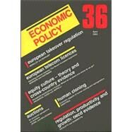 Economic Policy 36 by De Menil, Georges; Portes, Richard; Sinn, Hans-Werner, 9781405108799