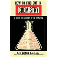How to Find Out in Chemistry by Burman, Charles Raymond, 9780080118802