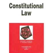 Constitutional Law in a Nutshell by Barron, Jerome A.; Dienes, C. Thomas, 9780314158802