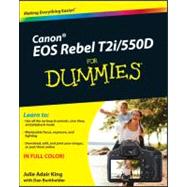 Canon EOS Rebel T2i / 550D For Dummies by King, Julie Adair; Burkholder, Dan, 9780470768815