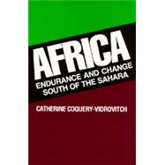 Africa by Coquery-Vidrovitch, Catherine; Maisel, David, 9780520078819