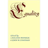 Equality by Chapman,John W., 9780202308838