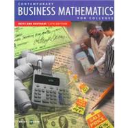 Contemporary Business Mathematics for Colleges, Brief Course by Deitz, James E.; Southam, James L., 9780538868839