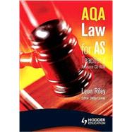 AQA Law for AS by Martin, Jacqueline, 9780340968840