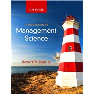 Introduction to Management Science by Taylor, Bernard W., III, 9780133778847