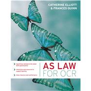 As Law for Ocr by Elliott, Catherine; Quinn, Frances, 9781405858847