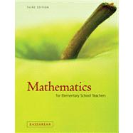 Mathematics For Elementary School Teachers by Bassarear, Tom, 9780618348862
