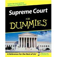 Supreme Court For Dummies by Paddock, Lisa, 9780764508868