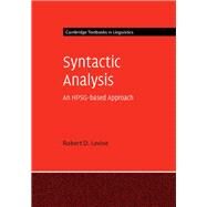 Syntactic Analysis by Levine, Robert D., 9781107018884