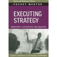 Executing Strategy by Harvard Business Press, 9781422128893