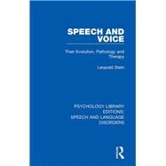 Speech and Voice by Stein, Leopold, 9781138358898