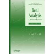 Real Analysis A Historical Approach by Stahl, Saul, 9780470878903