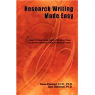 Research Writing Made Easy by Deckard, Steve; Dekoven, Stan E., 9781931178914
