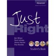Just Right Adv Workbook With Key Bre by Harmer, 9780462098920